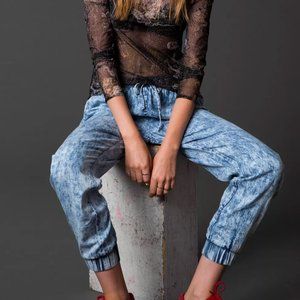 Urban Outfitters Sparkle & Fade Acid Wash Jogger Pant